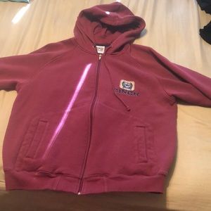Maroon Cinch Zip-up